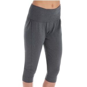 Patagonia Gray Fold Over Waist Cropped Capri Leggings Size XS